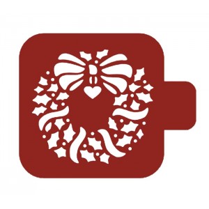 Трафарет М9Нг-066 "Рождественский веночек" Event Design, 9х9 см
